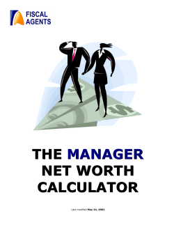 The MANAGER Net Worth Calculator