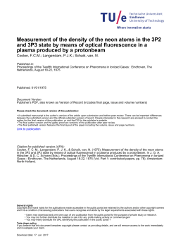 Measurement of the density of the neon atoms in the 3P2 and 3P3