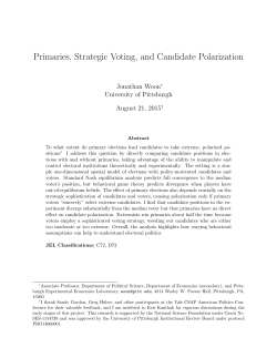 Primaries, Strategic Voting, and Candidate Polarization