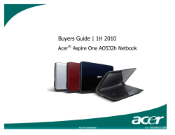 Acer Aspire One AO532h Netbook