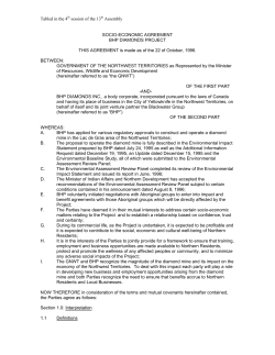 Ekati Diamond Mine Socio