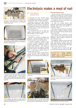 Electrolysis makes a meal of rust