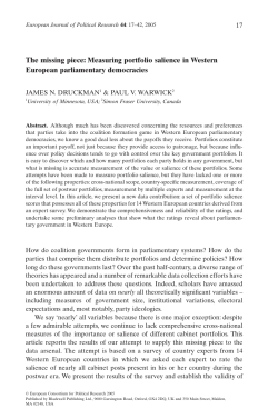 The missing piece: Measuring portfolio salience in Western