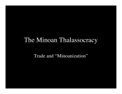 The Minoan Thalassocracy