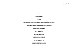 Here - Aston on Trent Local History Group