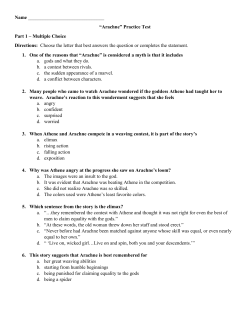 “Arachne” Practice Test Part 1