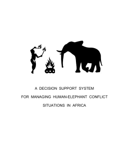 a decision support system for managing human-elephant
