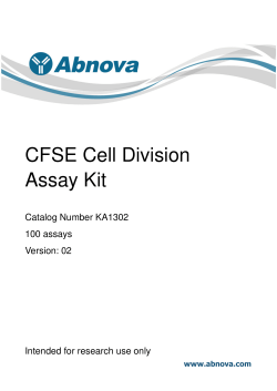 CFSE Cell Division Assay Kit