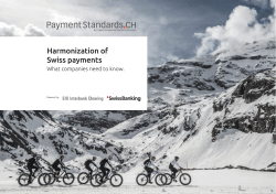 Brochure: Harmonization of Swiss Payments