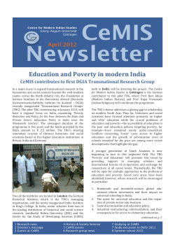 CeMIS NL 1-2012 print2 - Georg-August