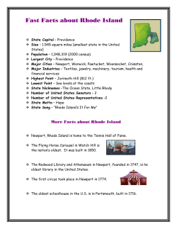Fast Facts about Rhode Island - Rhode Island Historical Society