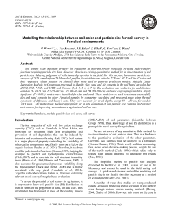 Modelling the relationship between soil color and particle size for