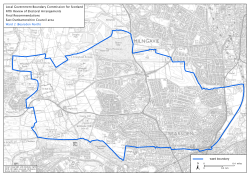 0.45 Mile ward boundary Local Government Boundary Commission