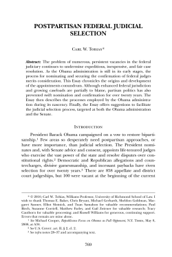 postpartisan federal judicial selection