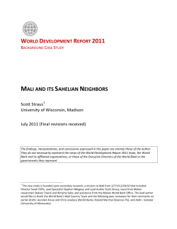 mali and its sahelian neighbors