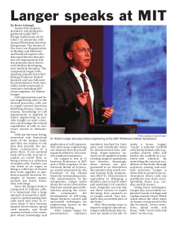 Langer speaks at MIT