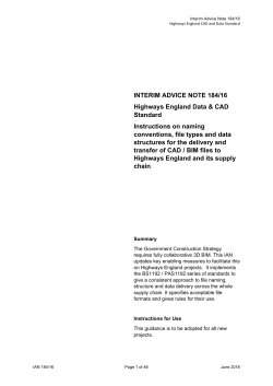 IAN 184/16 - Standards for Highways