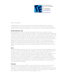 Dear Homeowner: Congratulations on the purchase of your new