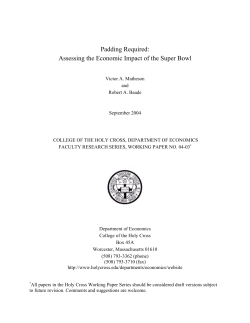 Padding Required - College of the Holy Cross