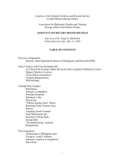 Hilsman, Roger - Association for Diplomatic Studies and Training