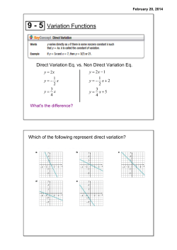 9.5 Variation Functions Notes