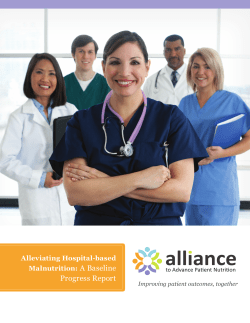 Alleviating Hospital-Based Malnutrition: A baseline progress report