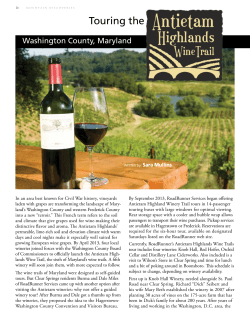 Touring the Antietam Highlands Wine Trail