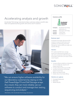 Accelerating analysis and growth
