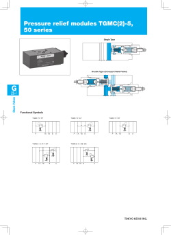 Pressure relief modules TGMC(2)