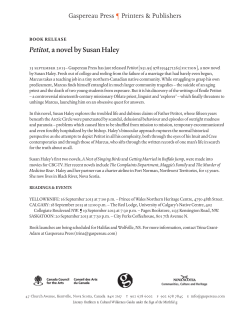 Petitot, a novel by Susan Haley