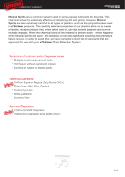 Mineral Spirits are a common solvent used in some popular