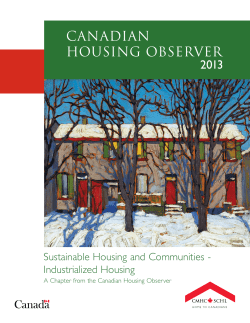 Sustainable Housing and Communities - Industrialized