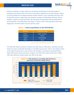 MENTOR BUYS VALOR www.garysmithEDA.com PAGE 1