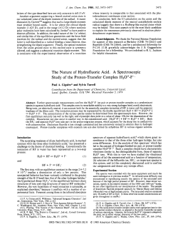 The Nature of Hydrofluoric Acid. A Spectroscopic Study of the Proton