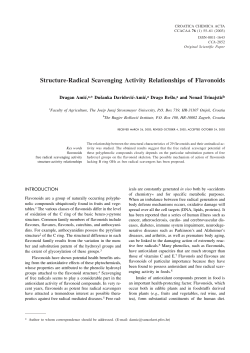 Structure-Radical Scavenging Activity Relationships of