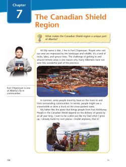 The Canadian Shield Region - Vital Grandin Catholic School