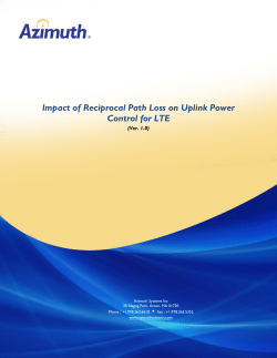 Impact of Reciprocal Path Loss on Uplink Power