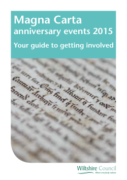 Magna Carta - Wiltshire Council