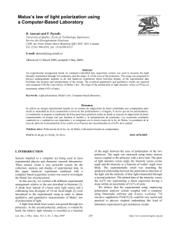 Malus`s law of light polarization using a Computer
