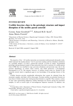 Ureilitic breccias: clues to the petrologic structure and impact