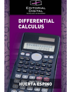 Differential Calculus - Tecnol&oacute;gico de Monterrey