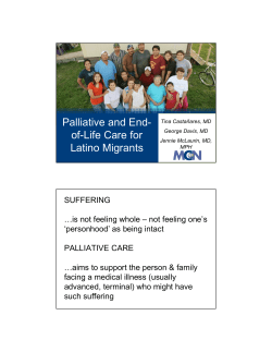 Palliative and End- of-Life Care for Latino Migrants