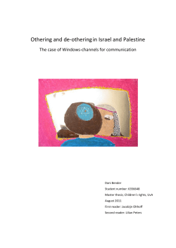 Othering and de-otheringin Israel and Palestine - UvA-DARE