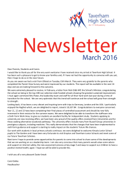 March 2016 - Taverham High School