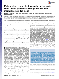 Meta-analysis reveals that hydraulic traits explain cross