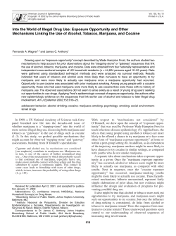 Into the World of Illegal Drug Use: Exposure