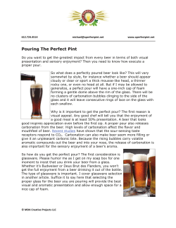 Pouring The Perfect Pint