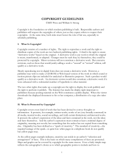 Copyright Guidelines