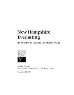 New Hampshire Everlasting - Forest Society
