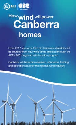 How wind will power Canberra homes